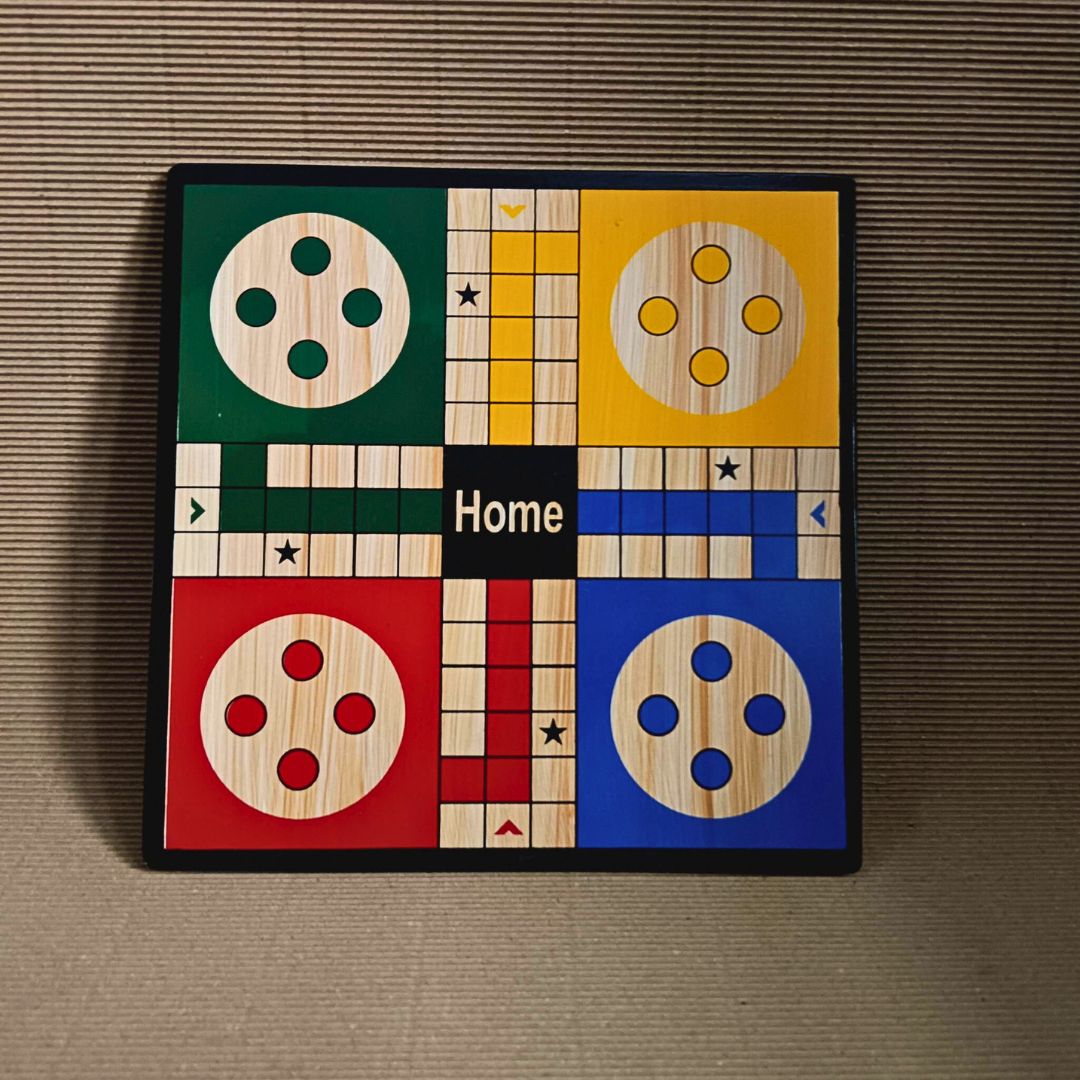 Wooden Snake and Ladder / Ludo Fun Traditional and Modern Board Game