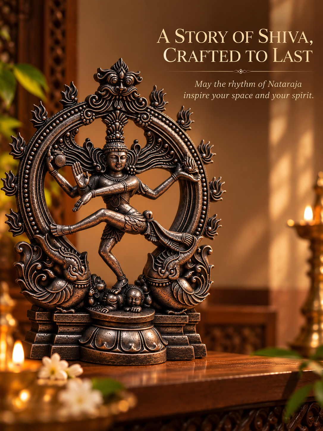 Handcrafted Shiva Nataraja Statue – Ananda Tandava