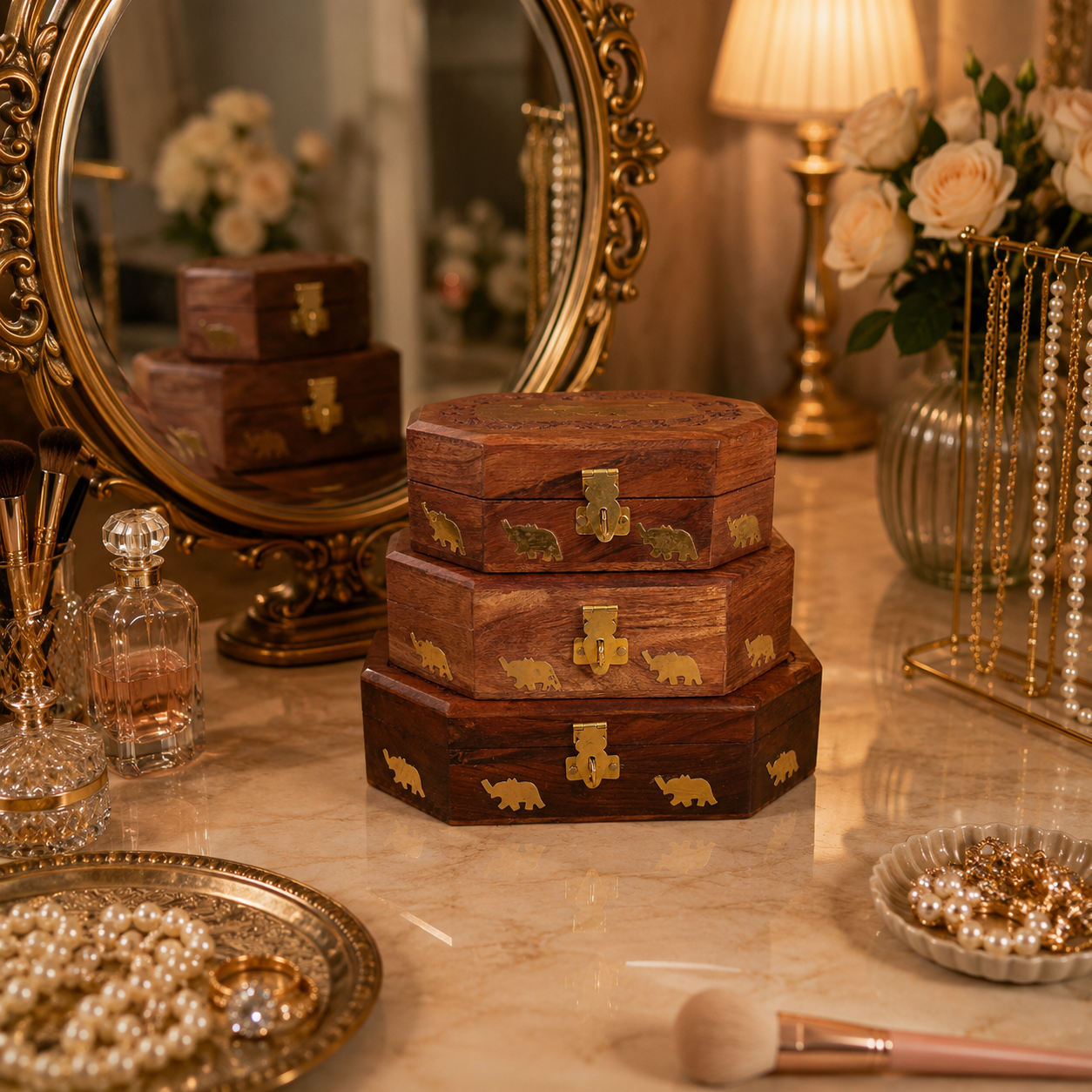 Heritage Box Set – Set of 3 Wooden Storage Boxes