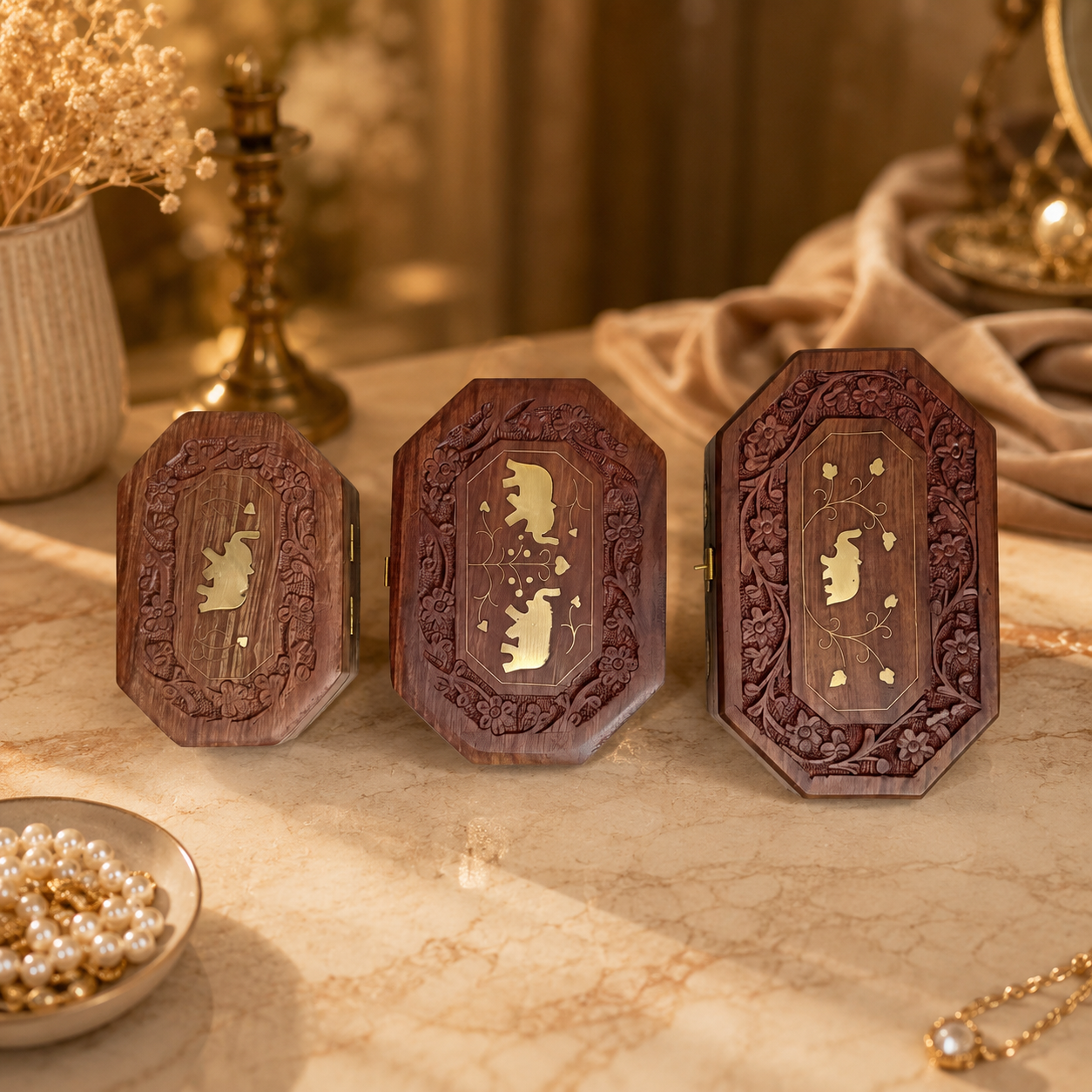 Heritage Box Set – Set of 3 Wooden Storage Boxes