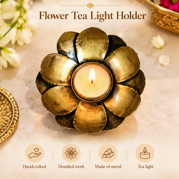 Handcrafted Blooming Lotus Diya – Deepavali Lighting & Living Space Utility