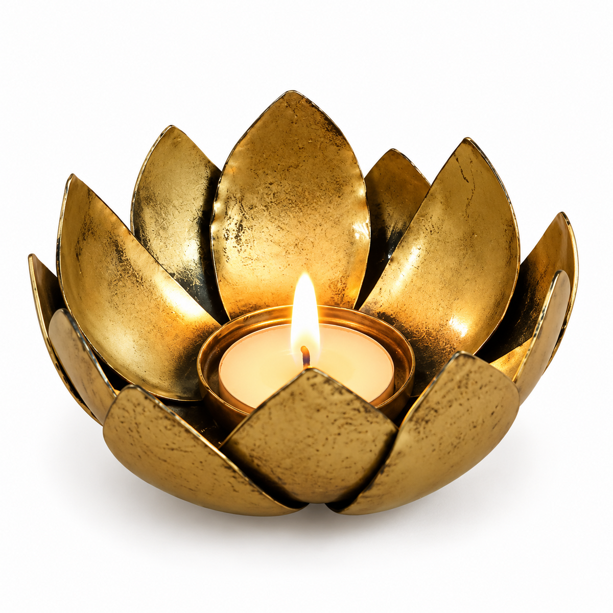 Handcrafted Blooming Lotus Diya – Deepavali Lighting & Living Space Utility