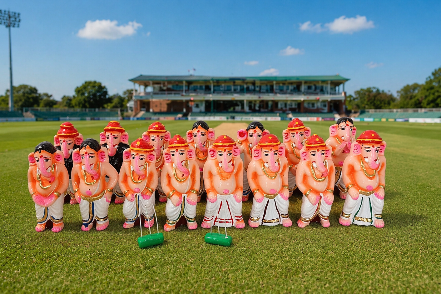 Cricket Ganesha Set (Ganesha Premier League Collection)