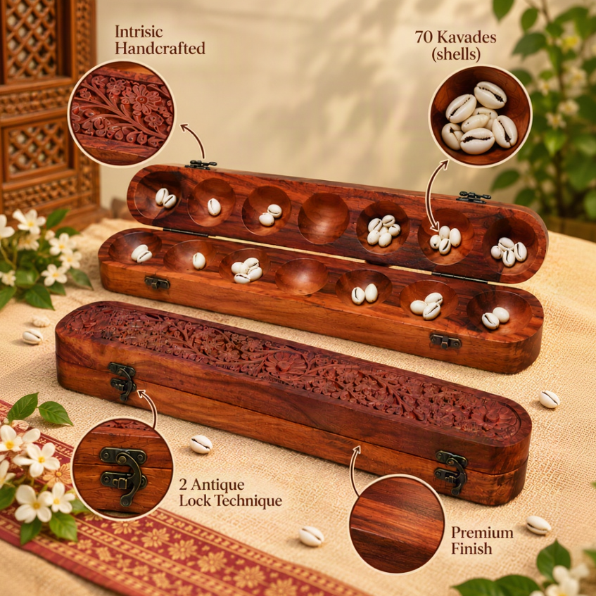 Ali Guli Mane | Pallanguzhi | Handcrafted Wooden Aligulimane