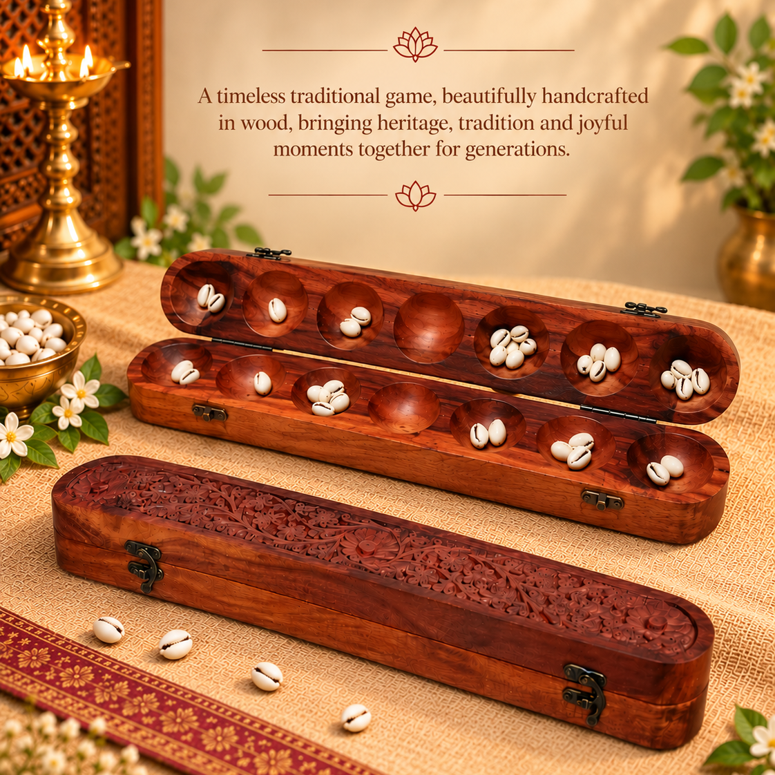 Ali Guli Mane | Pallanguzhi | Handcrafted Wooden Aligulimane