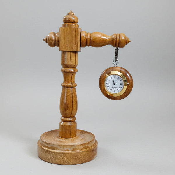 Kala Wooden Desk Clock – Handcrafted Timepiece