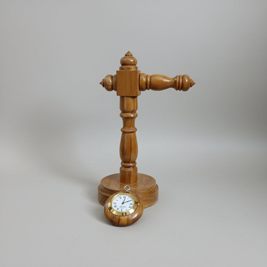 Kala Wooden Desk Clock – Handcrafted Timepiece