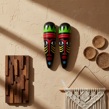 Wooden Wall décor Masks Gifting Wall Hanging Art