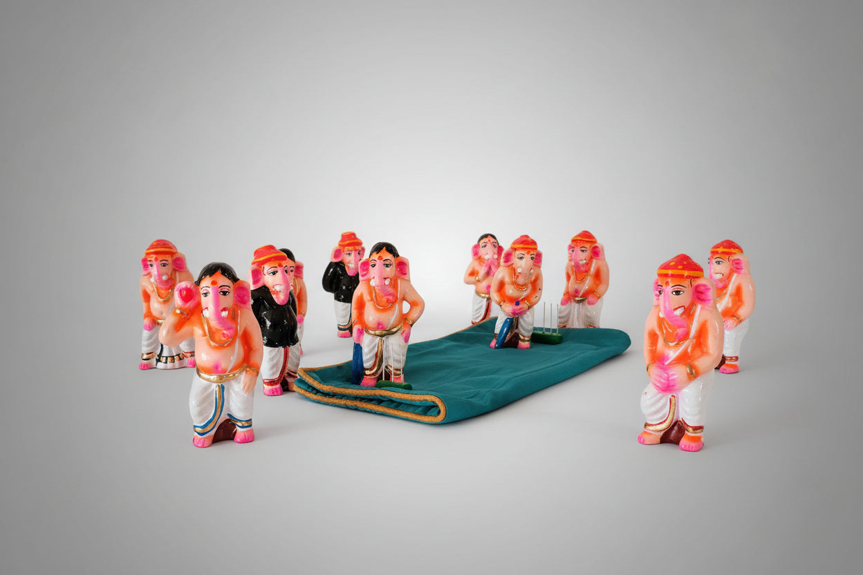 Cricket Ganesha Set (Ganesha Premier League Collection)