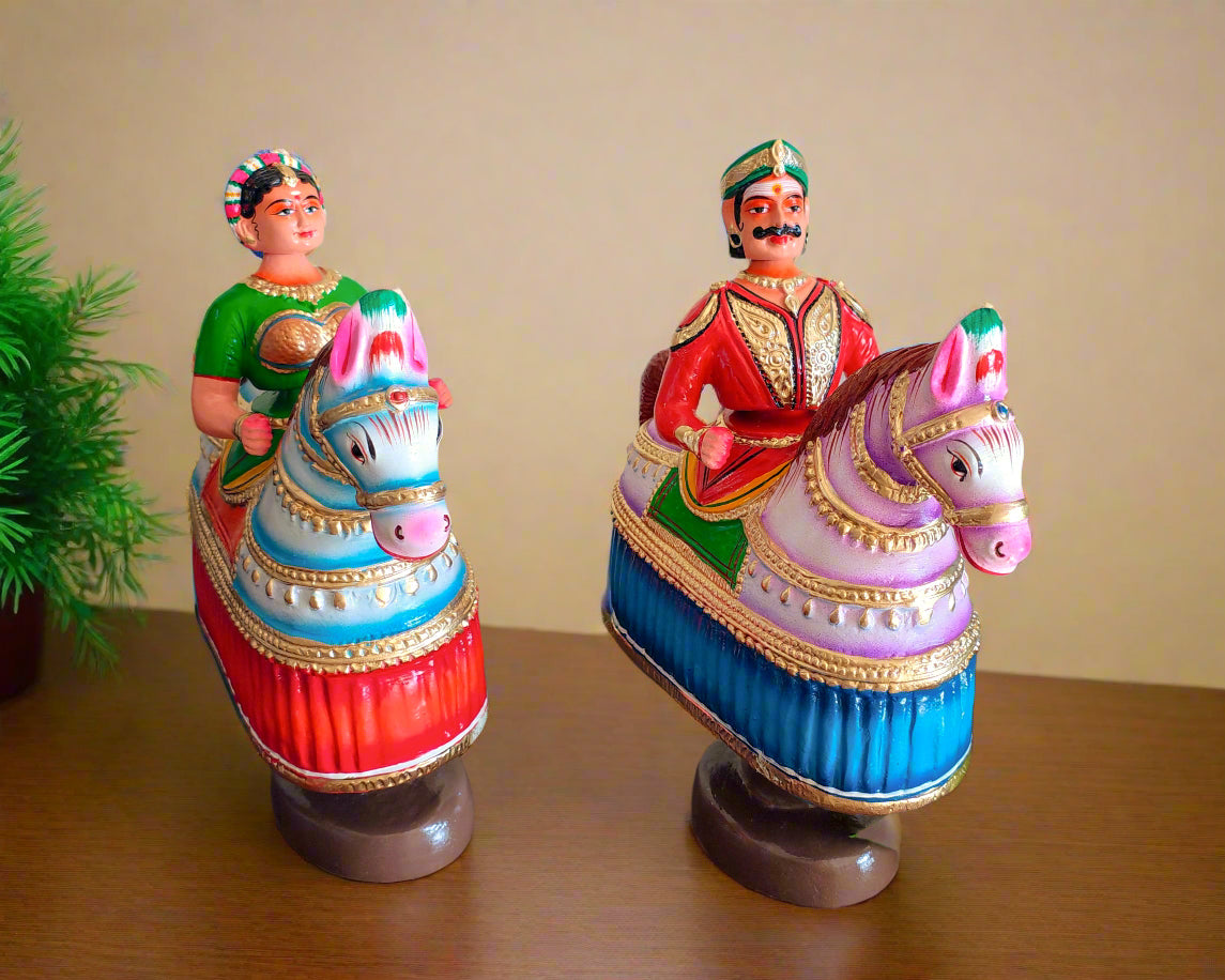 Keel Kudure | Thanjavur Thalayatti Bommai | Raja Rani Set