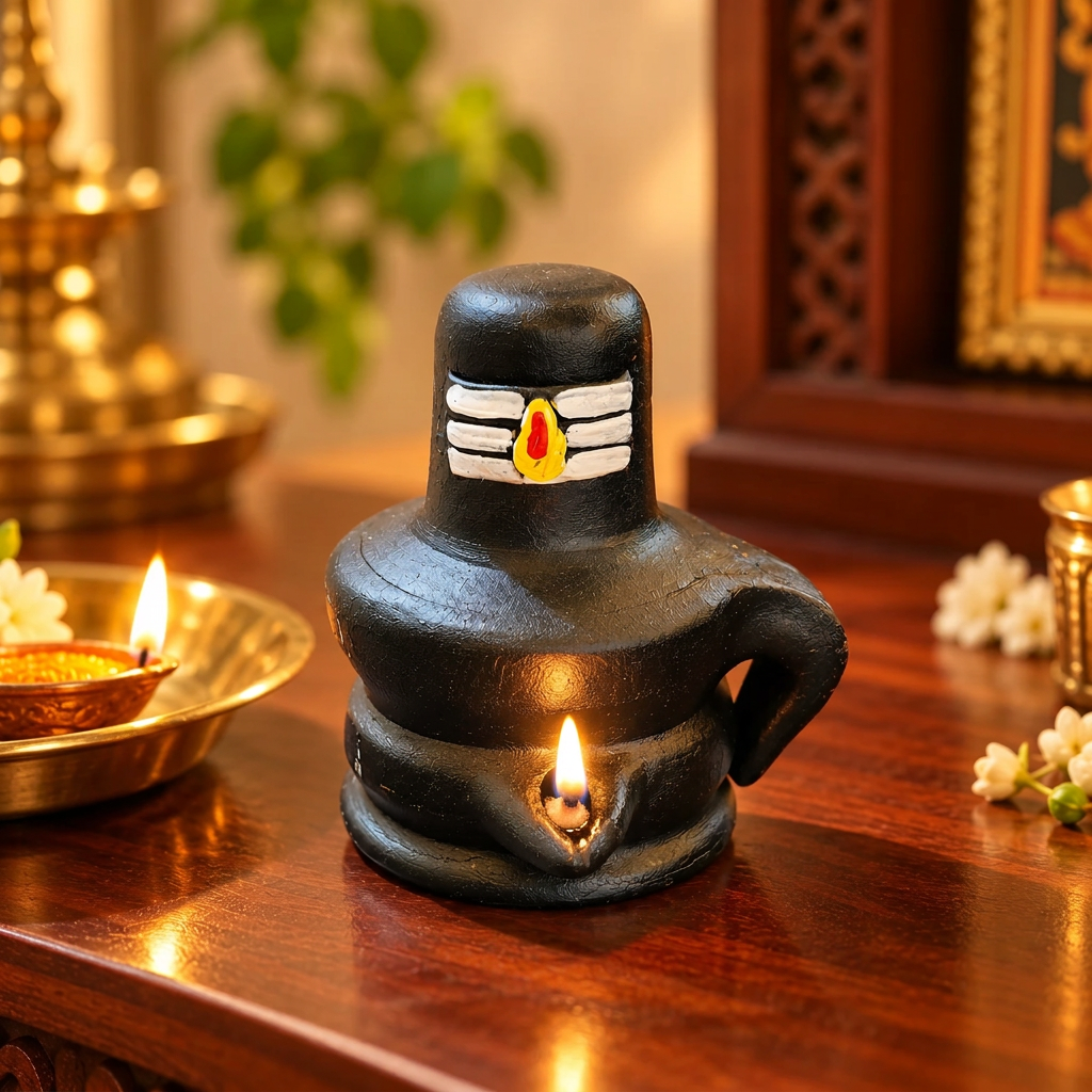 Handcrafted Shivling Oil Lamp – Traditional Diya for Deepavali & Daily Prayer