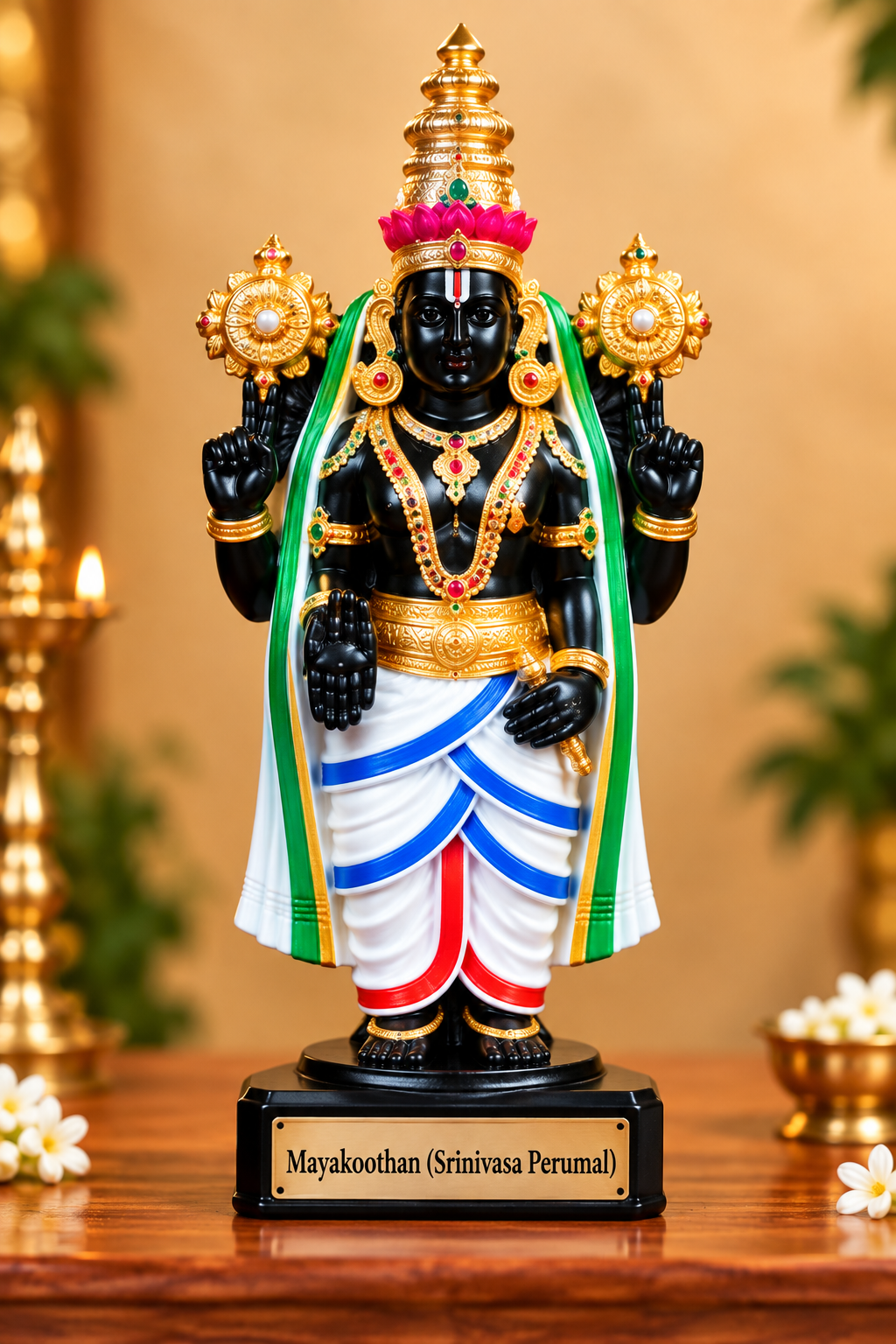 Handcrafted Nava Tirupathi Clay Idols (Set of 9) –Antique Stone Finish