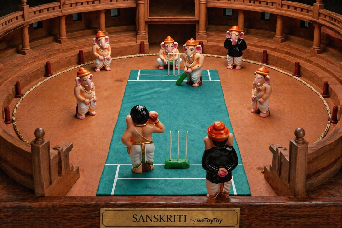 Cricket Ganesha Set (Ganesha Premier League Collection)