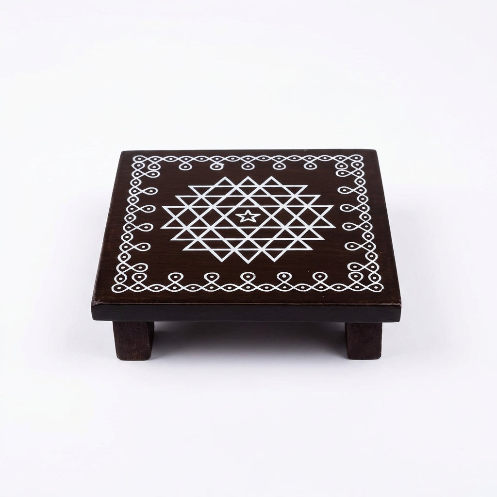 Handcrafted Traditional Peetha/ Chowki - 3 and 4 inch