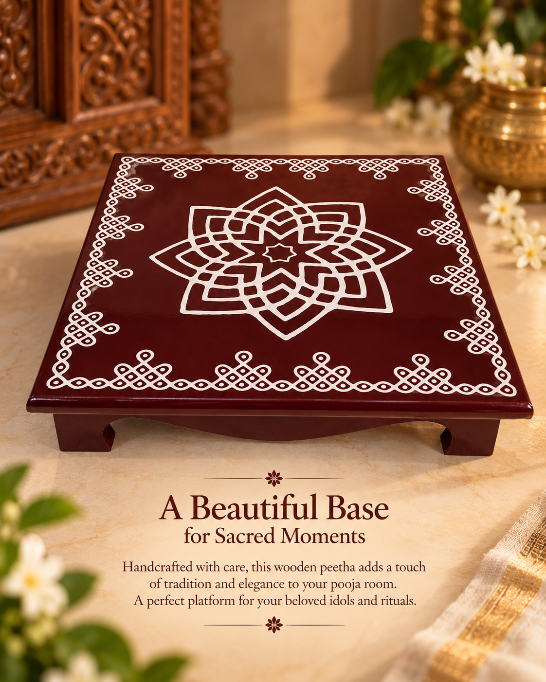 Handcrafted Traditional Peetha 8, 10 and 12 inches