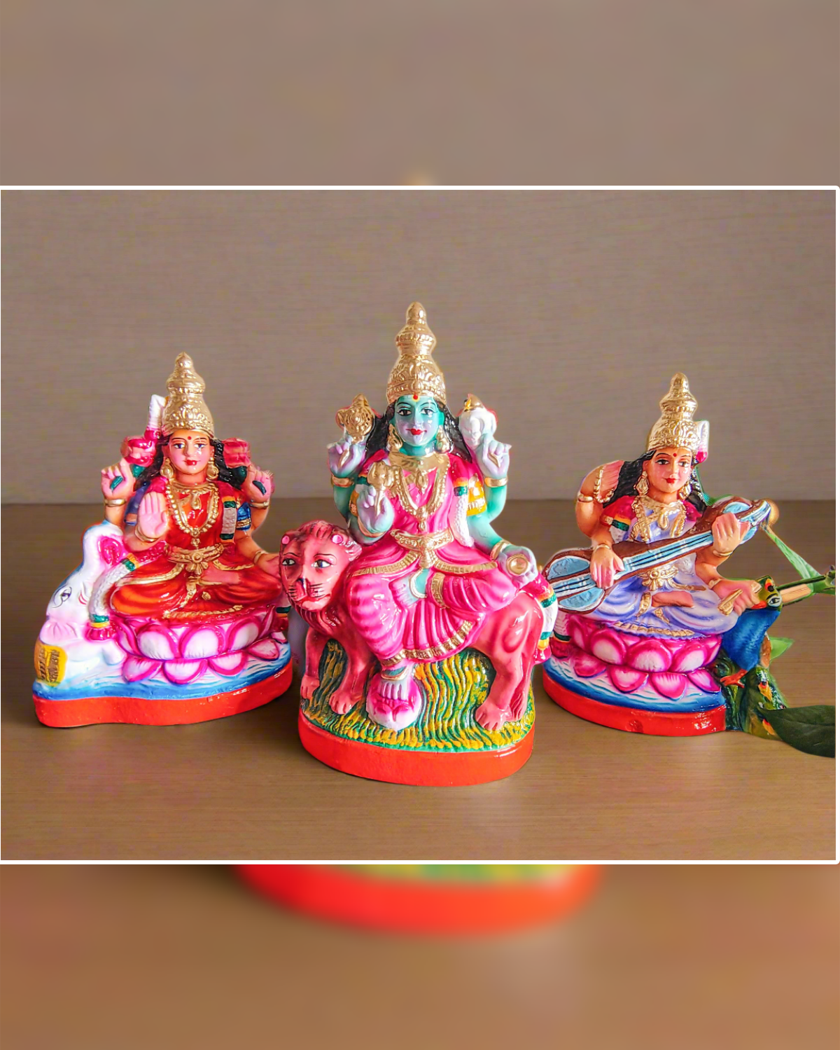 Handcrafted Tri Shakthi Devi Set
