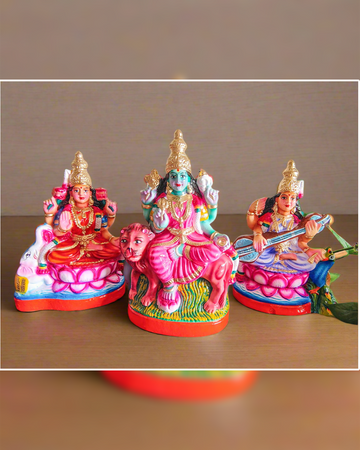 Handcrafted Tri Shakthi Devi Set