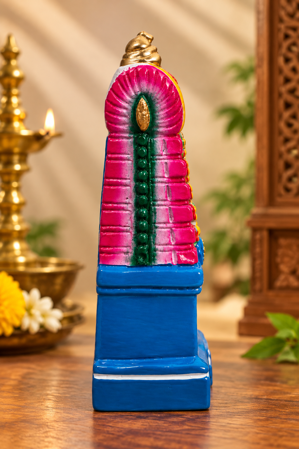 Handcrafted Clay Miniature Temple Gopuram