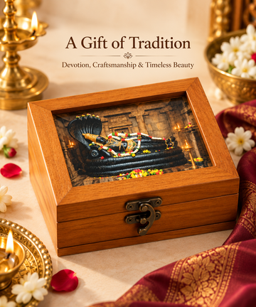 Handcrafted Storage & Festive Gift (Sri Ranganatha Lid Box)