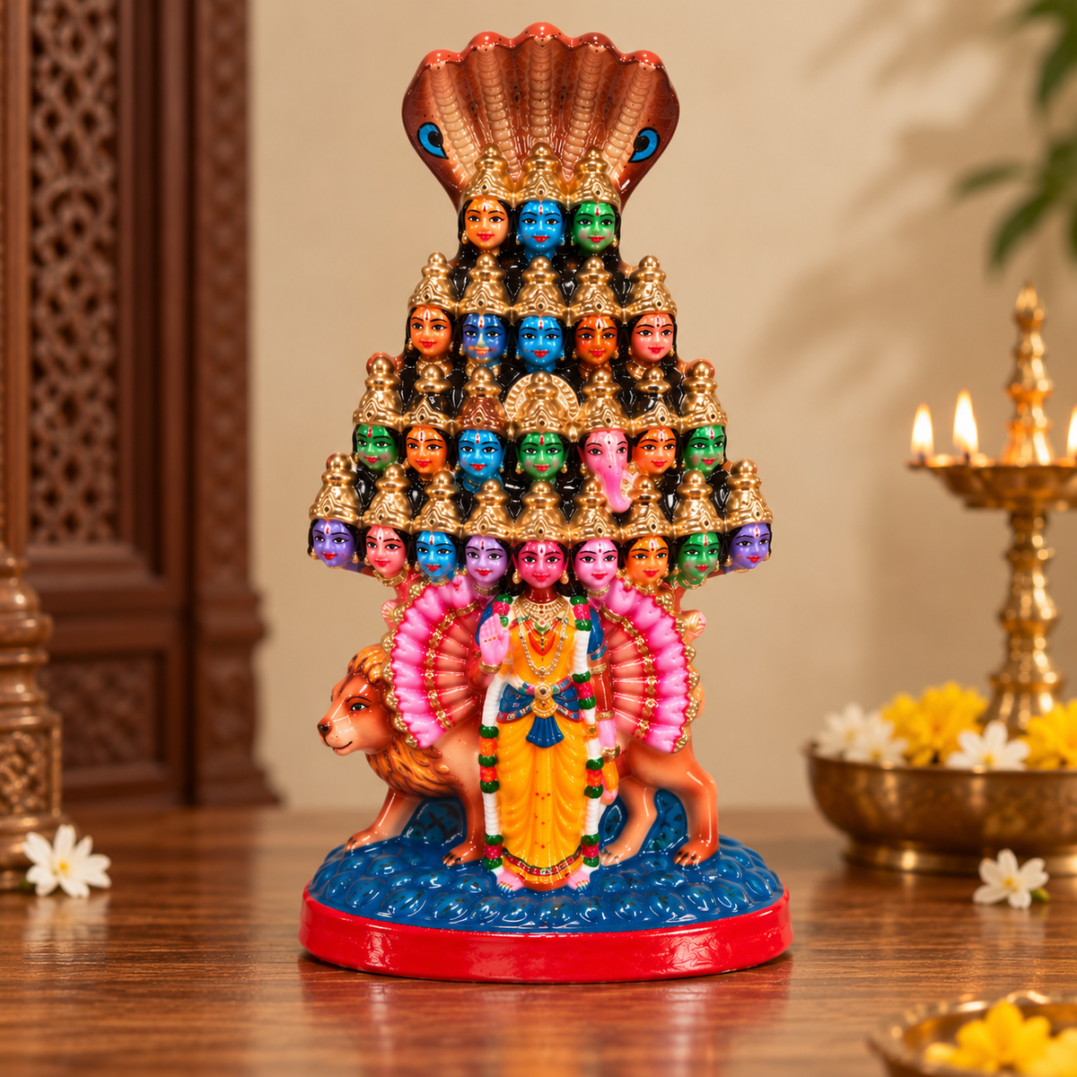 Shakti Vishwaroopam Handcrafted Idol – The Supreme Feminine Universal Form