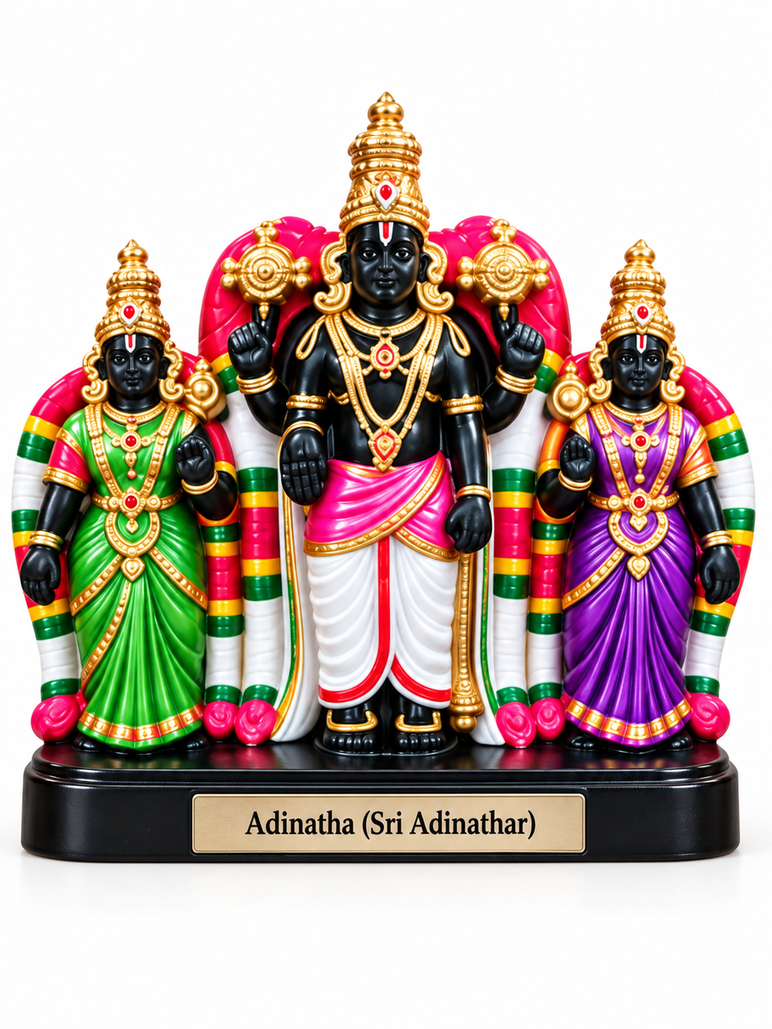 Handcrafted Nava Tirupathi Clay Idols (Set of 9) –Antique Stone Finish