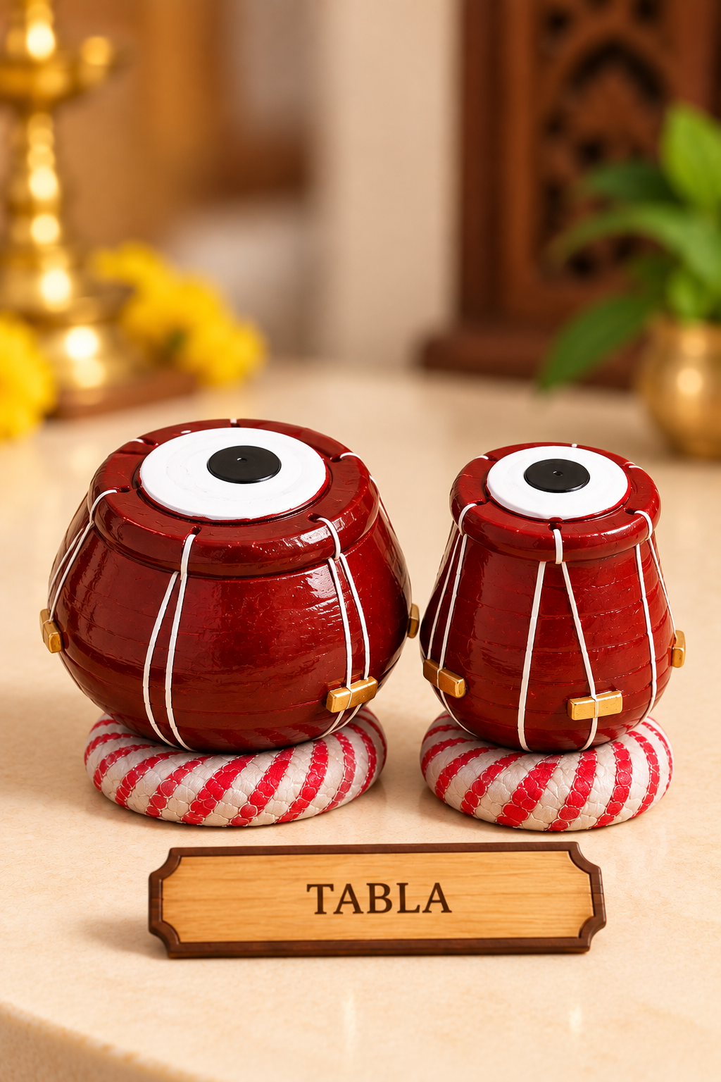 Handcrafted Clay Sangeetha Vadya Set – Miniature Musical Instruments (Set of 6)