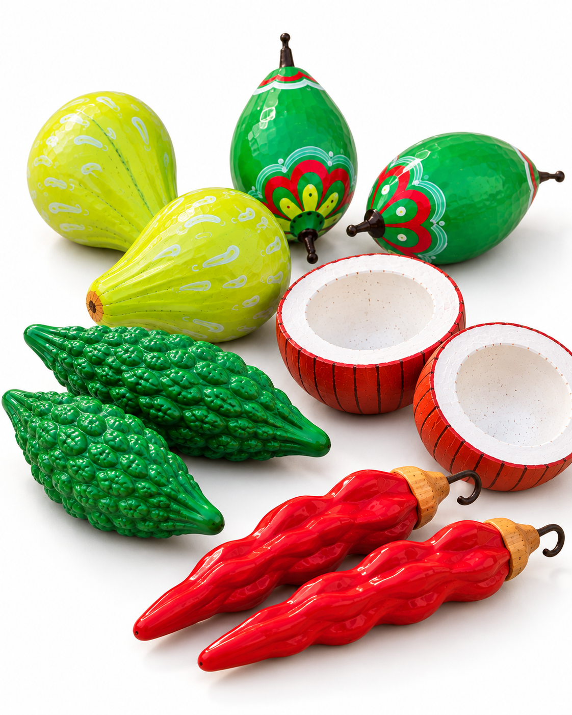 Handcrafted Clay Tarkari Set – Miniature Village Market Vegetables (19 Pcs)