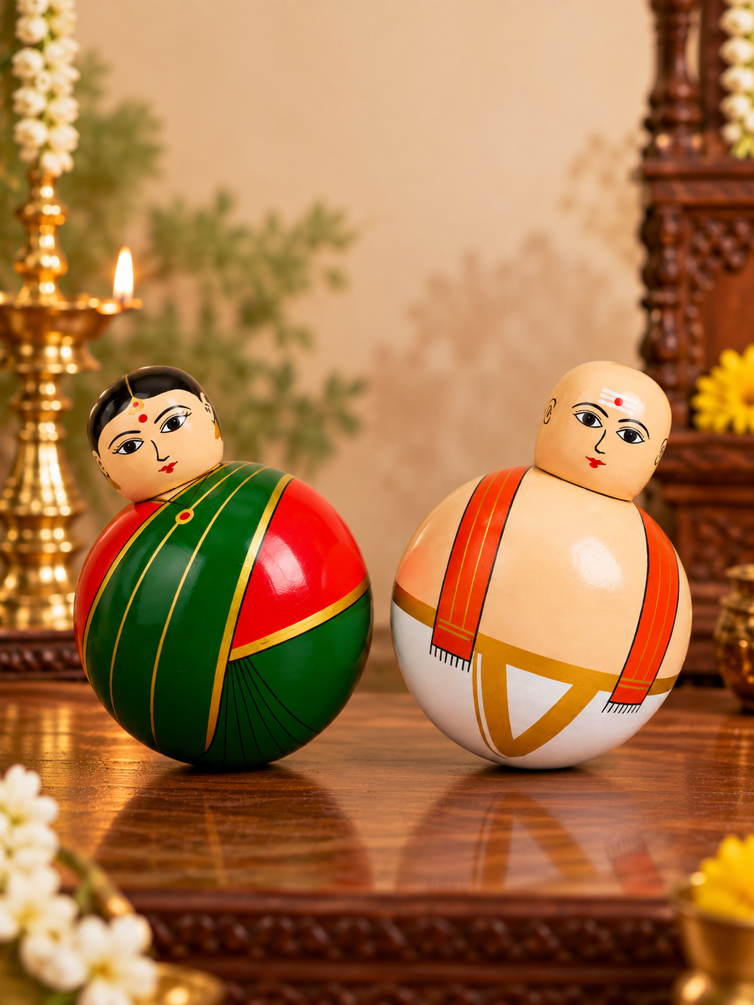 Thanjavur Gundu Bommai - Tanjore Roly-Poly Dolls