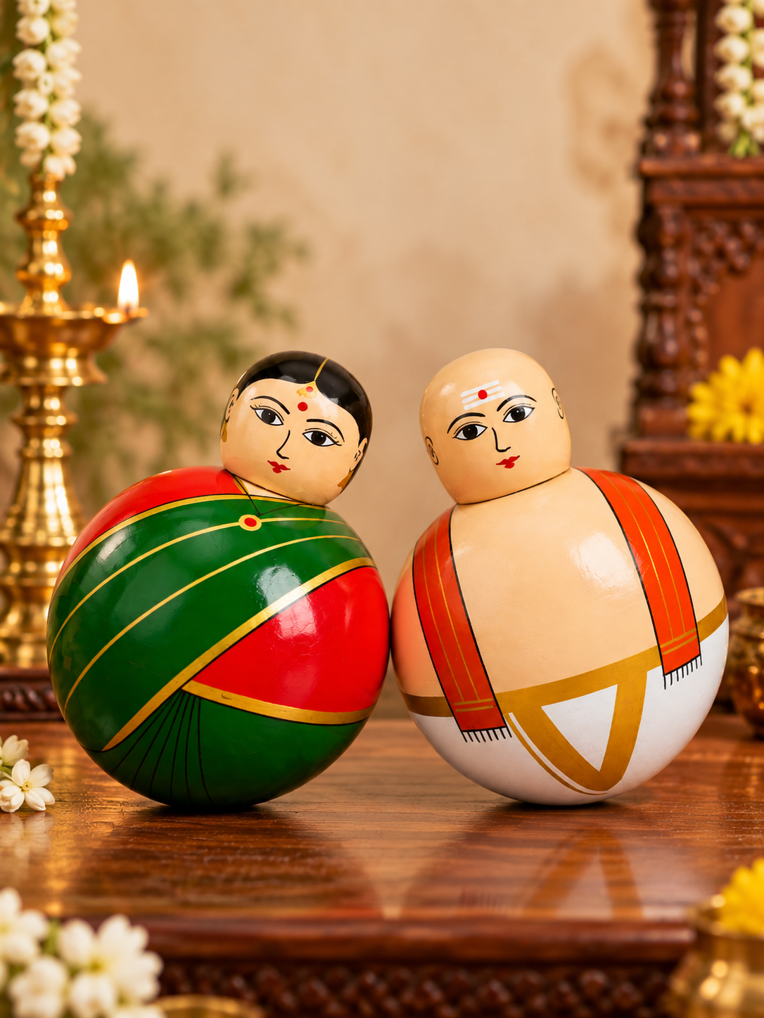 Thanjavur Gundu Bommai - Tanjore Roly-Poly Dolls