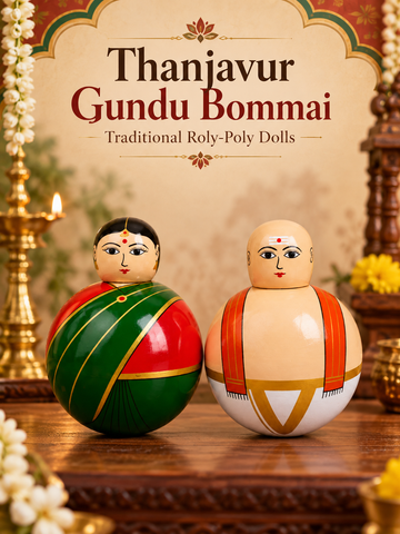 Thanjavur Gundu Bommai - Tanjore Roly-Poly Dolls