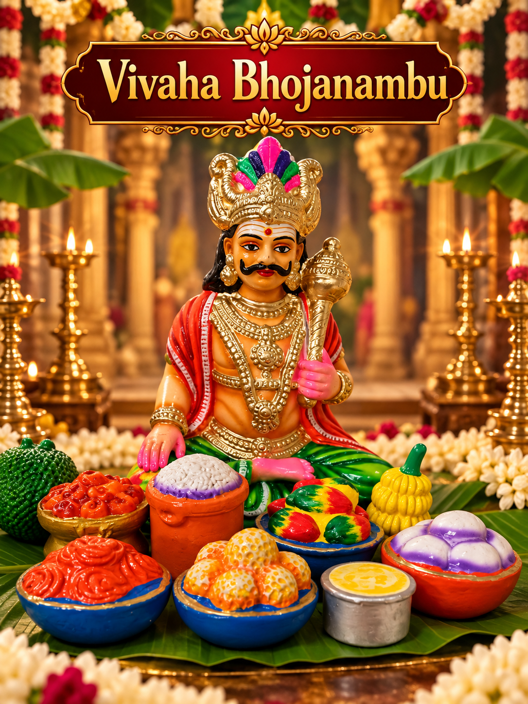 Handcrafted Ghatotkacha Vivaha Bhojanambu – Maya Bazaar Feast
