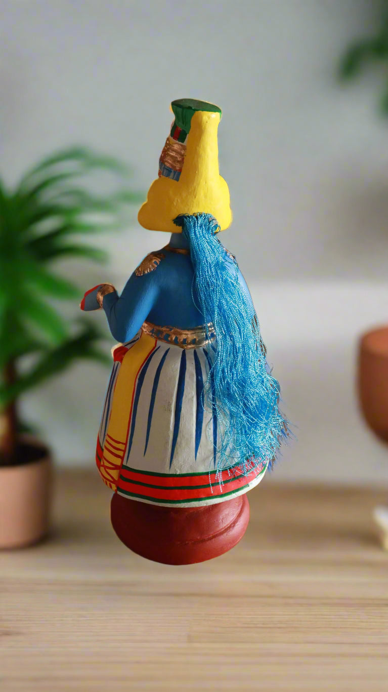 Handcrafted Dancing Rama Krishna Kathakali Set