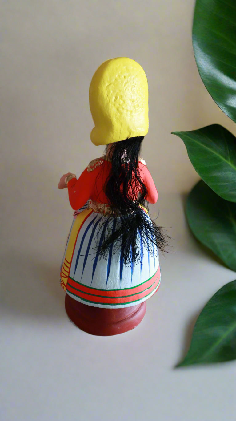 Handcrafted Dancing Rama Krishna Kathakali Set