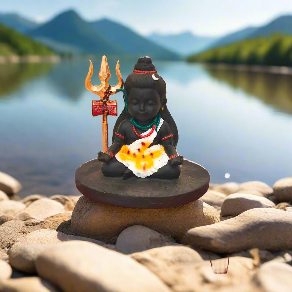 Adorable Bal Shiva in Meditation - WeToyToy Bal Neelkanth