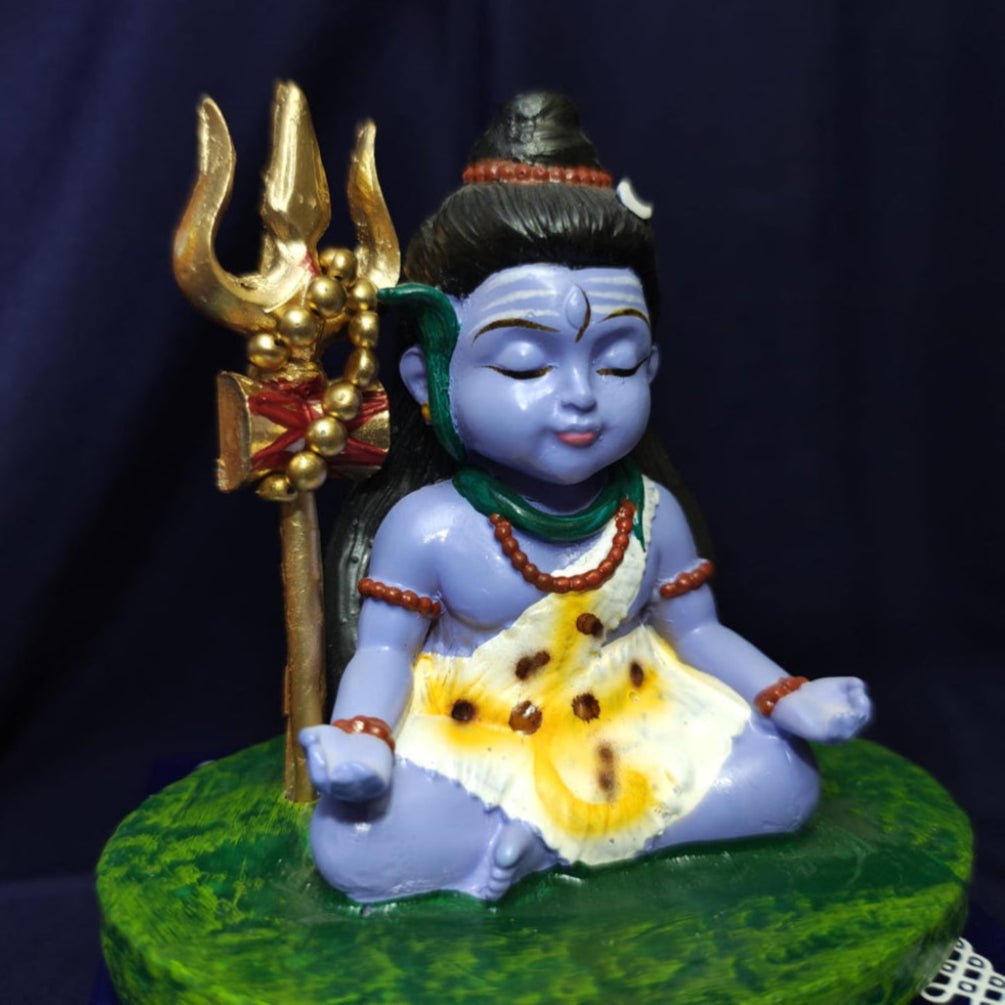 Adorable Bal Shiva in Meditation - WeToyToy Bal Neelkanth