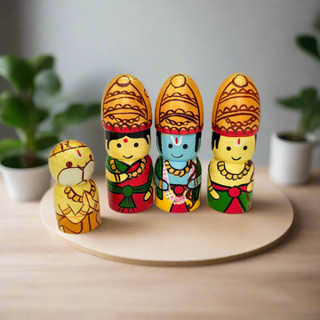 WeToyToy Adorable RamaSita Laxman and Hanuman dolls