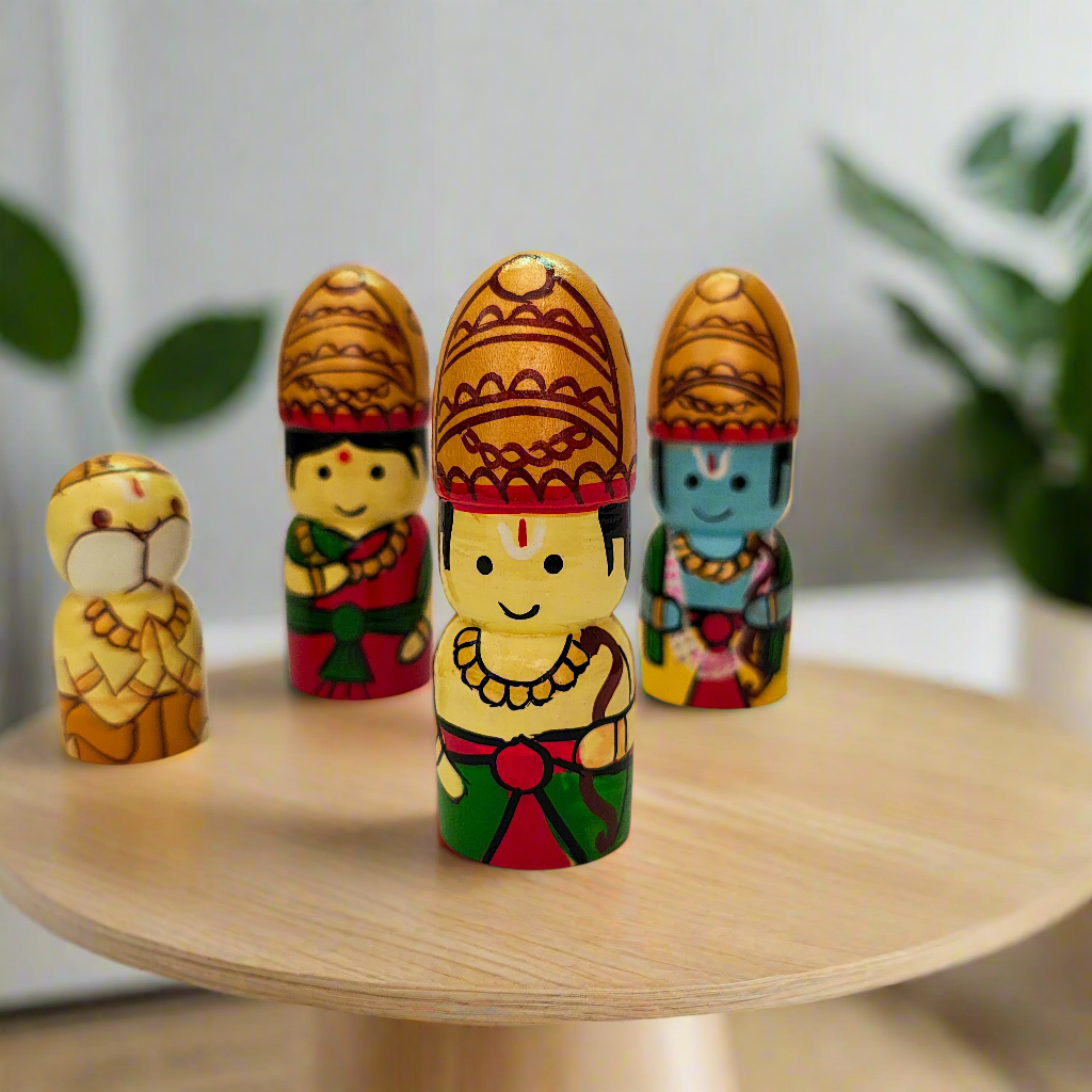 WeToyToy Adorable RamaSita Laxman and Hanuman dolls