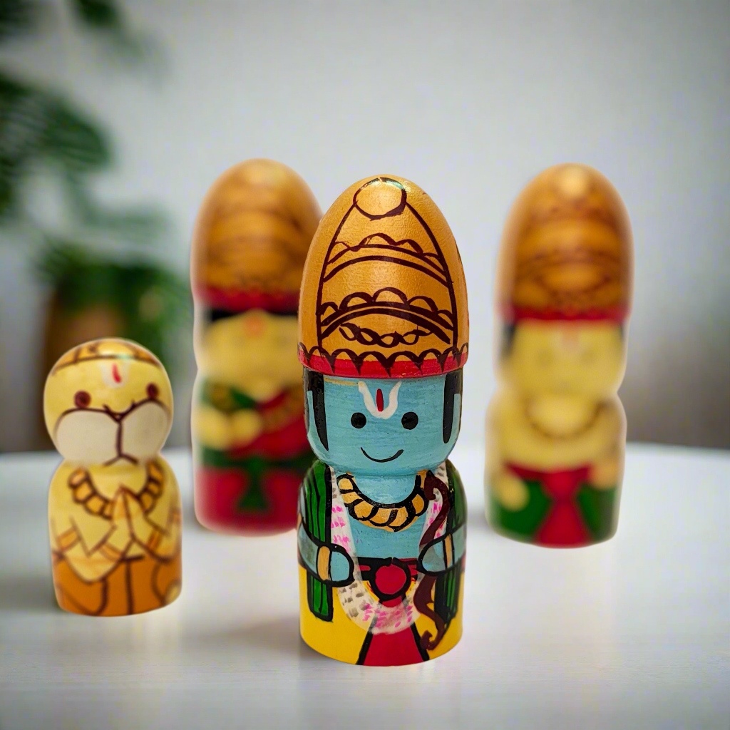WeToyToy Adorable RamaSita Laxman and Hanuman dolls