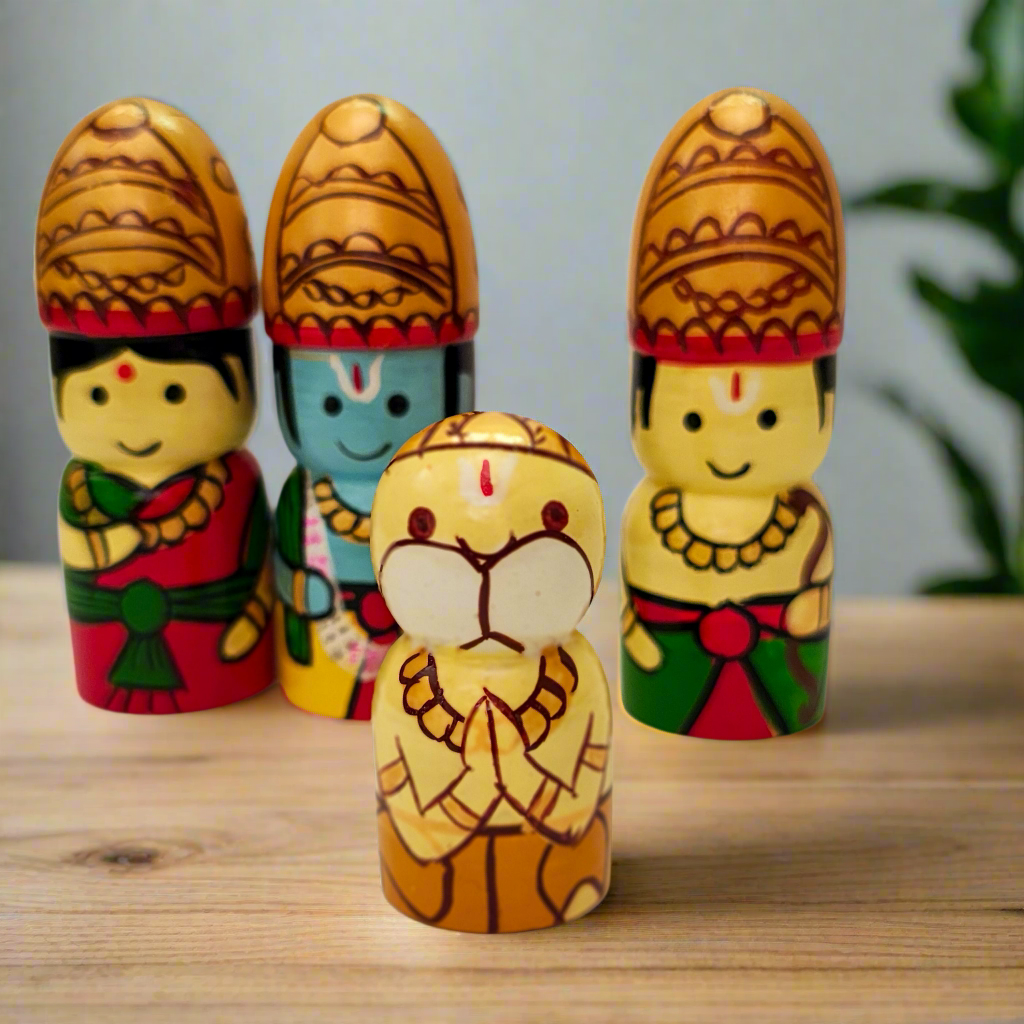 WeToyToy Adorable RamaSita Laxman and Hanuman dolls