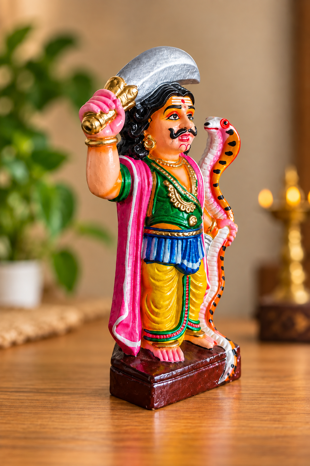 Handcrafted Mahishasura Statue Replica – Mysuru Heritage Dasara Bombe