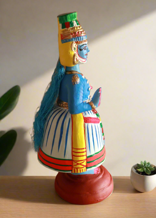 Handcrafted Dancing Rama Krishna Kathakali Set