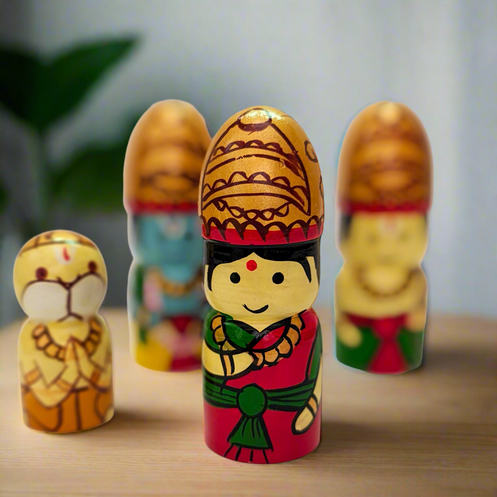 WeToyToy Adorable RamaSita Laxman and Hanuman dolls