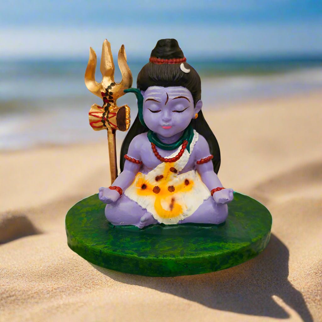 Adorable Bal Shiva in Meditation - WeToyToy Bal Neelkanth
