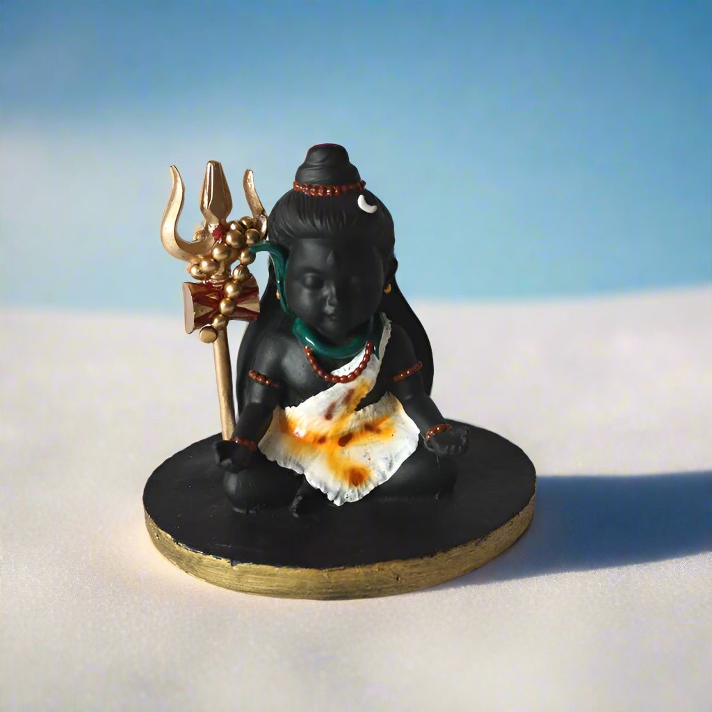 Bala Shiva with Damaru, Trishul, Peetha and Nandi Combo - WeToyToy Bala Yogi