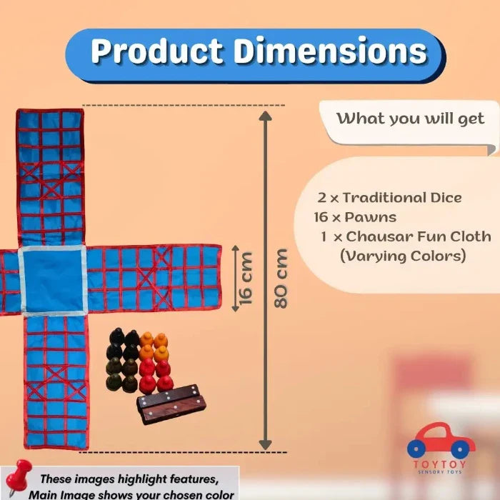 Pagade Traditional Strategy Game Chausar Fun Pachisi - My Store