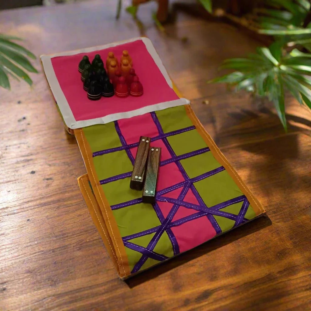 Pagade Traditional Strategy Game Chausar Fun Pachisi (Multicolour) Colors may vary - WeToyToy