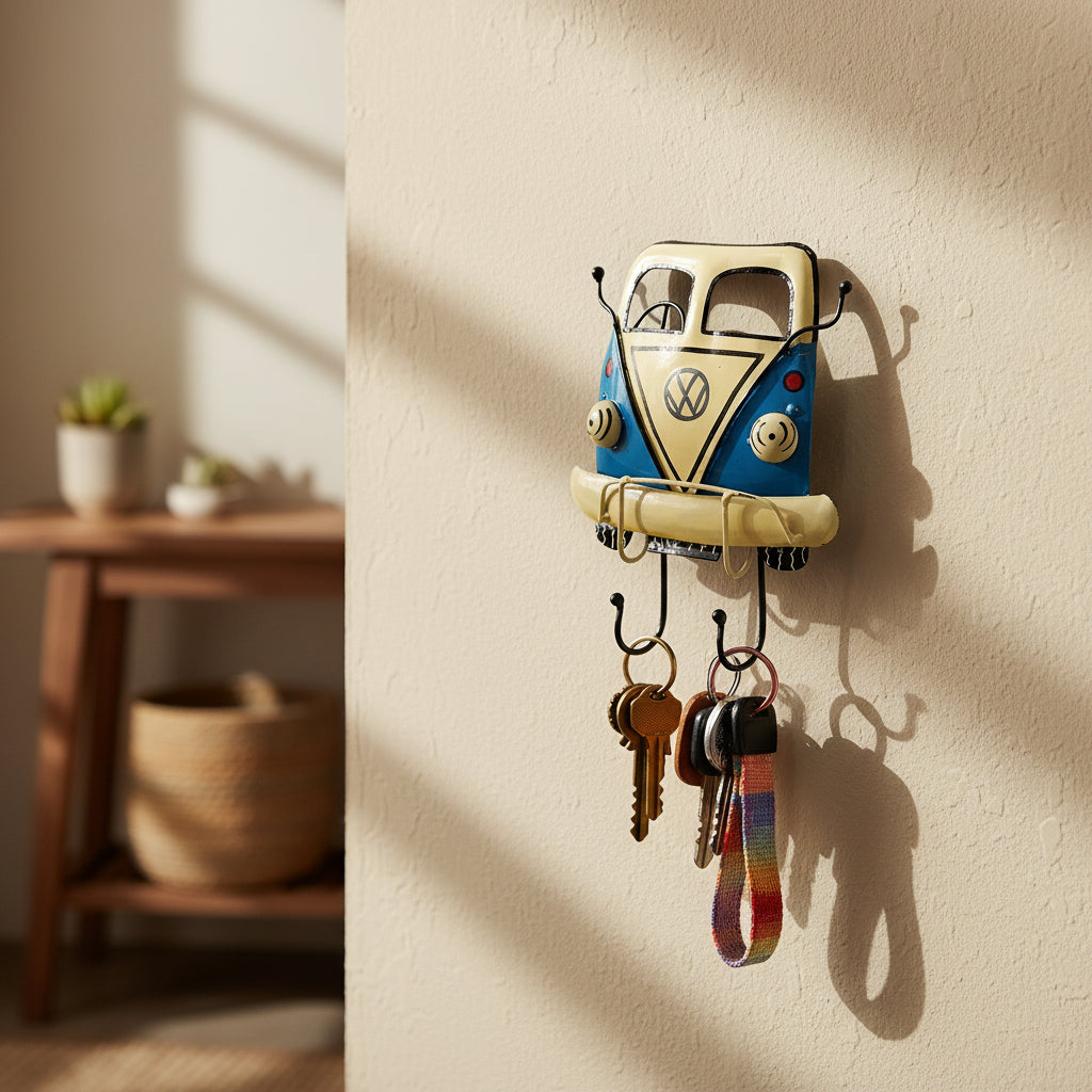 Car and Van Wall Decor with Key Hooks