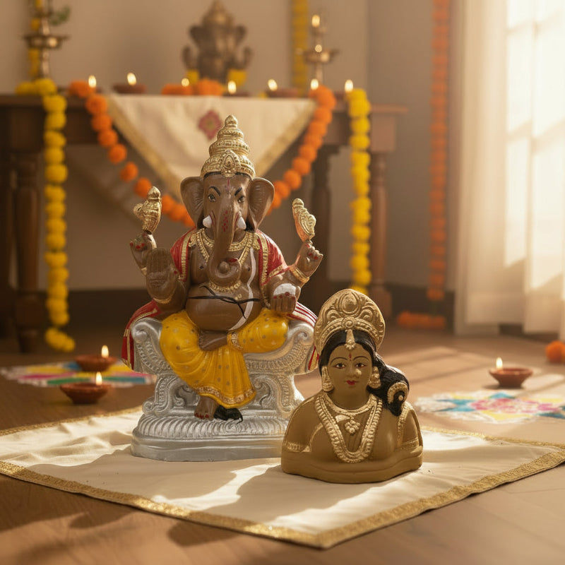 Shree Ganesha with Maa Gowri