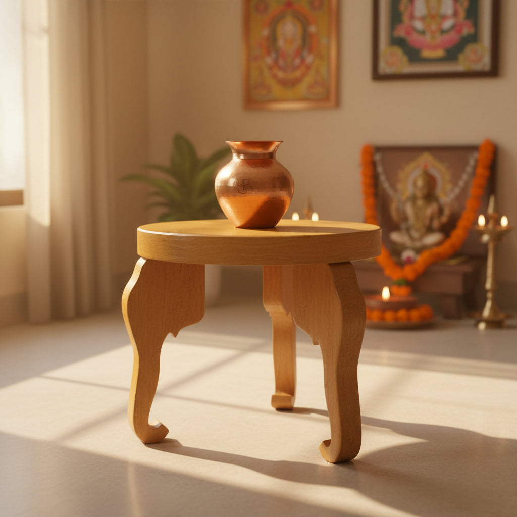 Crafted Elegance Wooden Stand