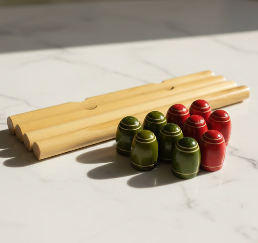 Wooden 3D Tic Tac Toe Game | Board Games for Adults and Kids (Lacquered) - WeToyToy